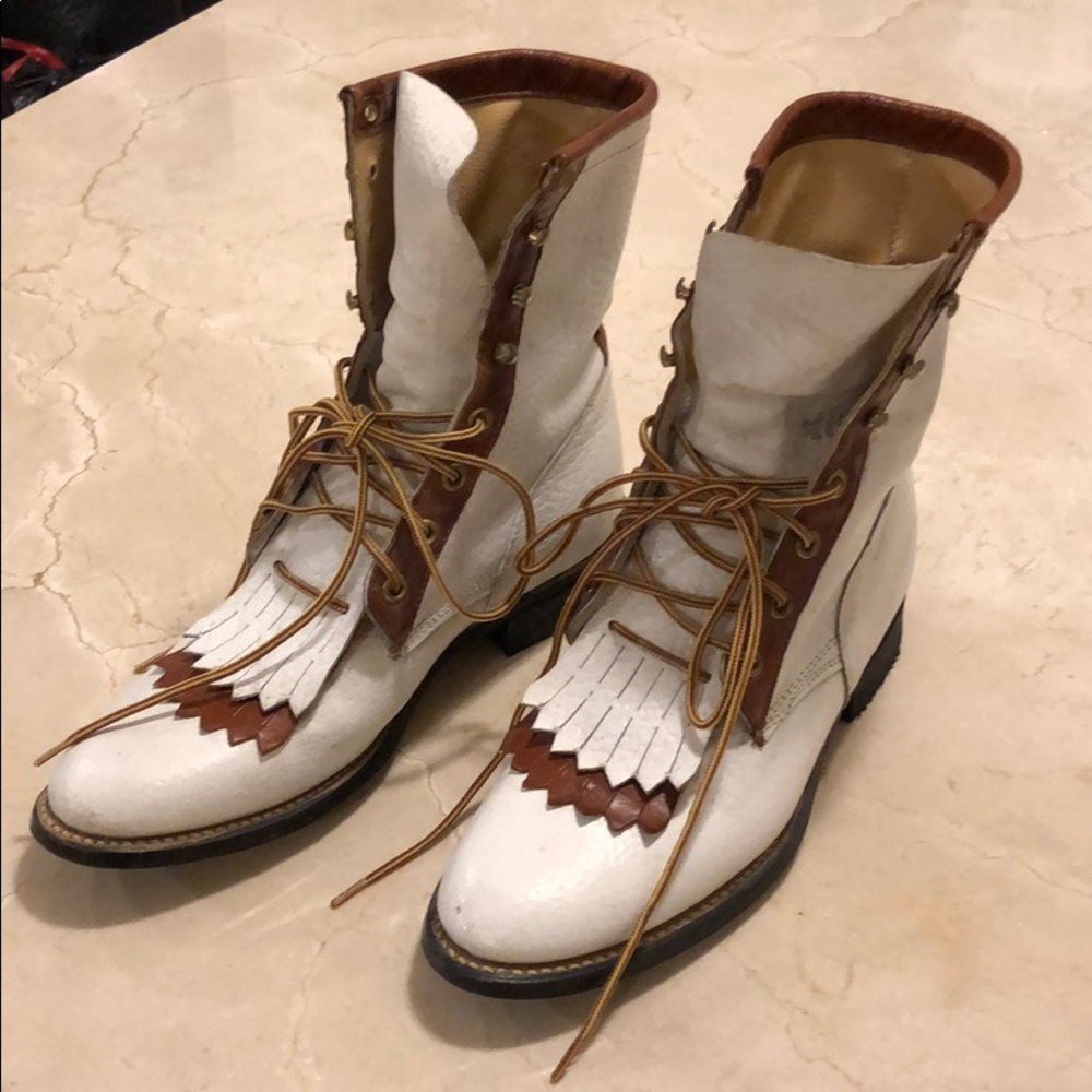 Vintage leather boots US size 8